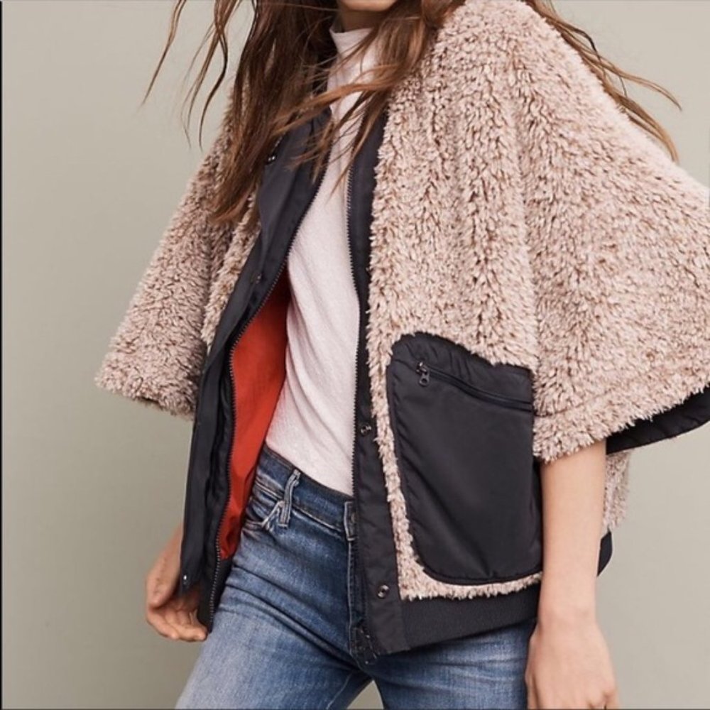 Anthropologie Hei Hei Sherpa Reversible Jacket